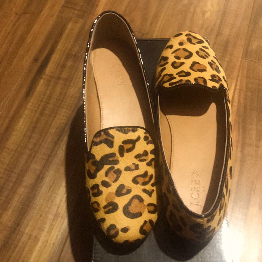 J crew leopard loafers 8.5
